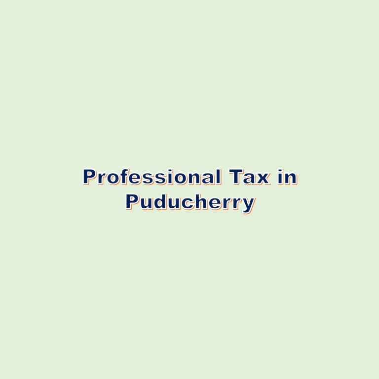 Professional Tax in Puducherry www.hrdeck.in